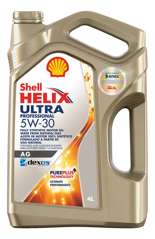 Aceite Shell Helix Ultra 5W-30 4L - Sintético Premium para Motor Diésel y Gasolina