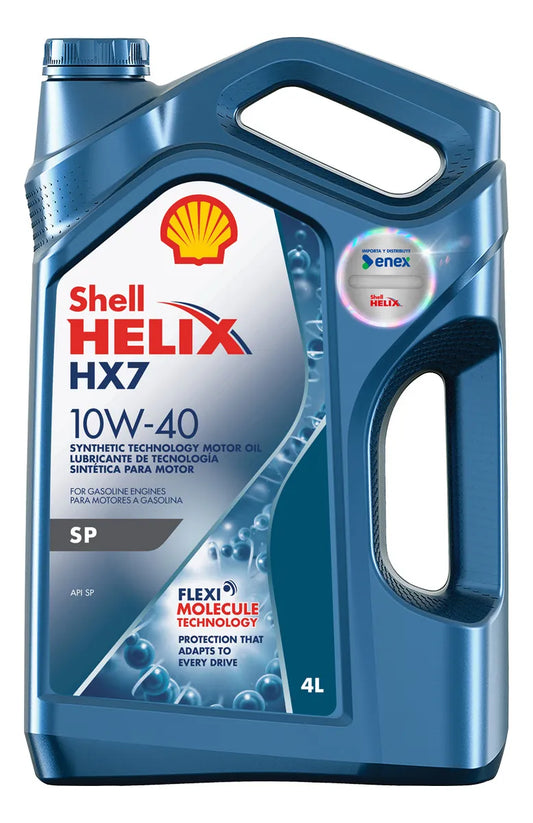 Aceite Shell Helix HX7 10W-40 4L - Semi-Sintético Premium para Motor Diésel y Gasolina