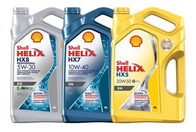 Aceite Shell Helix HX5 20W-50 4L - Mineral Plus para Motores Clásicos y Alto Kilometraje
